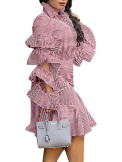 Women's Shirt Dress Sheath Dress Midi Dress Winter Dress Daily Vacation Polyester Cotton Blend Fashion Casual Shirt Collar Lace Up Ruched Long Sleeve Summer Spring Fall 2022 Regular Fit Red Light Blue 18 Women's Shirt Dress Sheath Dress Midi Dress Winter Dress Daily Vacation Polyester Cotton Blend Fashion Casual Shirt Collar Lace Up Ruched Long Sleeve Summer Spring Fall 2022 Regular Fit Red Light Blue -HAYz Clothing Shop reeeld1634352966324