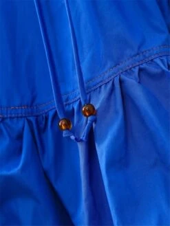 Women's Shirt Dress Casual Dress Mini Dress Outdoor Daily Polyester Basic Classic Stand Collar Ruffle Button Long Sleeve Fall Winter 2023 Loose Fit Blue Pure Color XS S M L -HAYz Clothing Shop rgbslq1695367377582