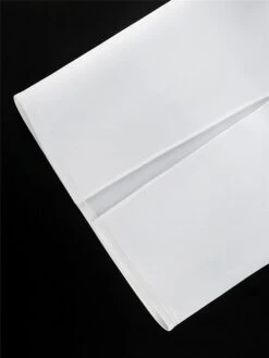 Women‘s Plus Size Curve Prom Dress Party Dress Satin Dress Long Dress Maxi Dress White 3/4 Length Sleeve Pure Color Backless Summer Spring Fall Off Shoulder Fashion Evening Party Wedding Guest -HAYz Clothing Shop rhercw1690523372062