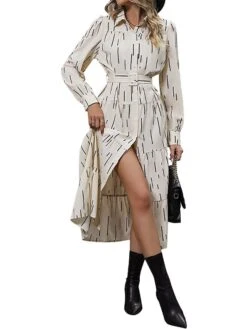 Women's Shirt Dress Casual Dress Midi Dress Outdoor Daily Polyester Fashion Modern Shirt Collar Button Pocket Long Sleeve Fall Winter 2023 Loose Fit Apricot Geometric Striped S M L XL 21 Women's Shirt Dress Casual Dress Midi Dress Outdoor Daily Polyester Fashion Modern Shirt Collar Button Pocket Long Sleeve Fall Winter 2023 Loose Fit Apricot Geometric Striped S M L XL -HAYz Clothing Shop rjrpqz1695027678217