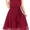 Women‘s Plus Size Curve Easter Dress Party Dress Solid Color Boat Neck Ruched Short Sleeve Spring Fall Casual Prom Dress Midi Dress Casual Daily Dress