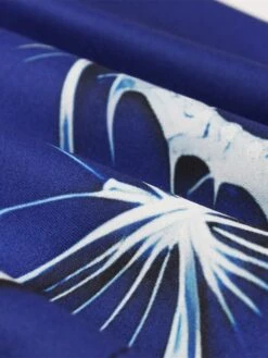 Women's Plus Size Retro 1950s Vintage Dress Midi Dress Daily Holiday Backless Print Floral Spaghetti Strap Sleeveless Regular Fit Spring Fall 2023 Blue XL XXL 3XL 4XL -HAYz Clothing Shop rwbiob1693533790877