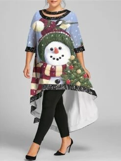 Women‘s Plus Size Christmas Dress Casual Dress Snowman Boat Neck Half Sleeve Winter Fall Casual Maxi Long Dress Daily Dress 5 Women‘s Plus Size Christmas Dress Casual Dress Snowman Boat Neck Half Sleeve Winter Fall Casual Maxi Long Dress Daily Dress -HAYz Clothing Shop rwbusy1667977329366