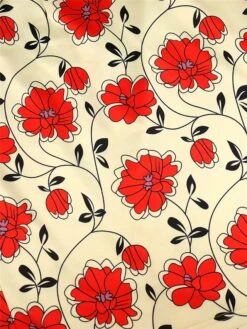 Women‘s Plus Size Curve Party Dress Cocktail Dress Wedding Guest Dress Midi Dress Orange 3/4 Length Sleeve Floral Print Spring Fall Winter Crew Neck Fashion Winter Dress Wedding Guest Vacation 2023 -HAYz Clothing Shop ryzcaz1692179220846