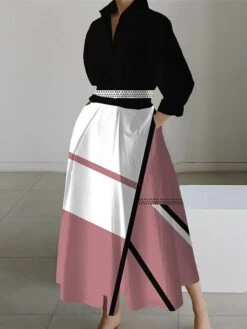 Women's Shirt Dress Casual Dress Swing Dress Maxi Long Dress Outdoor Office Daily Polyester Fashion Modern Shirt Collar Button Pocket Long Sleeve Spring Fall Winter 2023 Loose Fit ArmyGreen Yellow 13 Women's Shirt Dress Casual Dress Swing Dress Maxi Long Dress Outdoor Office Daily Polyester Fashion Modern Shirt Collar Button Pocket Long Sleeve Spring Fall Winter 2023 Loose Fit ArmyGreen Yellow -HAYz Clothing Shop sbmqoe1691572531898