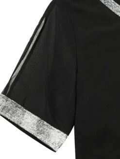 Women's Plus Size Curve A Line Dress Print V Neck Ruched Short Sleeve Spring Summer Basic Casual Short Mini Dress Daily Weekend Dress / Mesh -HAYz Clothing Shop sdjnme1693287554254