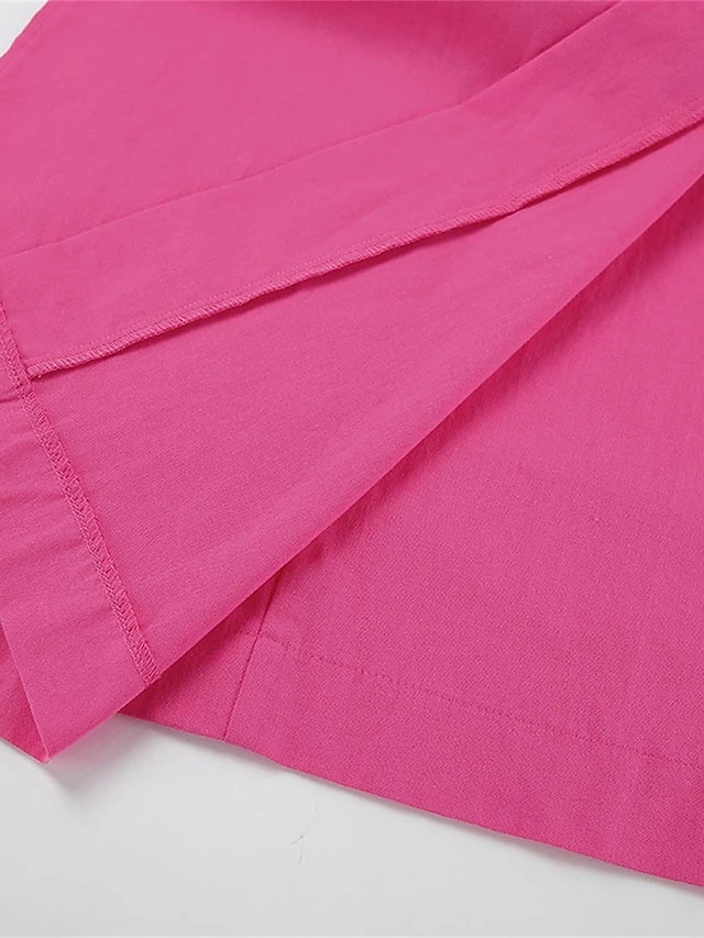 Women's Casual Dress Cotton Dress Wrap Dress Maxi Long Dress Cotton Fashion Basic Outdoor Daily Holiday V Neck Split Tie Belt Long Sleeve Fall Winter Autumn 2023 Loose Fit Navy Blue Green Rose Red 9 Women's Casual Dress Cotton Dress Wrap Dress Maxi Long Dress Cotton Fashion Basic Outdoor Daily Holiday V Neck Split Tie Belt Long Sleeve Fall Winter Autumn 2023 Loose Fit Navy Blue Green Rose Red - Image 9