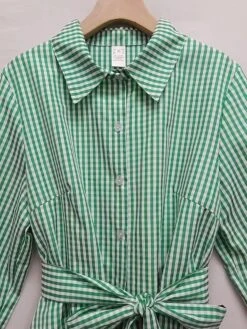 Women's Shirt Dress Casual Dress Cotton Linen Dress Midi Dress Polyester Fashion Modern Outdoor Daily Vacation Shirt Collar Button Pocket Long Sleeve Summer Spring Fall 2023 Loose Fit Red Royal Blue -HAYz Clothing Shop shvpnp1693304776512