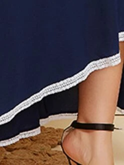 Women's Plus Size Curve Casual Dress Swing Dress A Line Dress Plain Long Dress Maxi Dress 3/4 Length Sleeve Patchwork Plus High Low Crew Neck Fashion Outdoor Dark Blue Fall Winter XL XXL 3XL 4XL 12 Women's Plus Size Curve Casual Dress Swing Dress A Line Dress Plain Long Dress Maxi Dress 3/4 Length Sleeve Patchwork Plus High Low Crew Neck Fashion Outdoor Dark Blue Fall Winter XL XXL 3XL 4XL -HAYz Clothing Shop skflac1695266917730