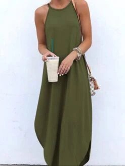 Women's Long Dress Maxi Dress Black Green Blue Sleeveless Pure Color Cold Shoulder Spring Summer Crew Neck Hot S M L XL XXL 3XL 4XL 5XL 12 Women's Long Dress Maxi Dress Black Green Blue Sleeveless Pure Color Cold Shoulder Spring Summer Crew Neck Hot S M L XL XXL 3XL 4XL 5XL -HAYz Clothing Shop sruj1564388876853