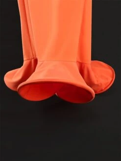 Women's Plus Size Curve Party Dress Bodycon Sheath Dress Plain Midi Dress Sleeveless Ruffle V Neck Fashion Party Orange Spring Fall XL XXL 3XL 4XL -HAYz Clothing Shop stqjbc1694165784444