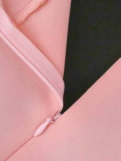 Women‘s Plus Size Curve Party Dress Solid Color V Neck Half Sleeve Spring Fall Elegant Formal Knee Length Dress Formal Party Dress -HAYz Clothing Shop svewca1665286577021