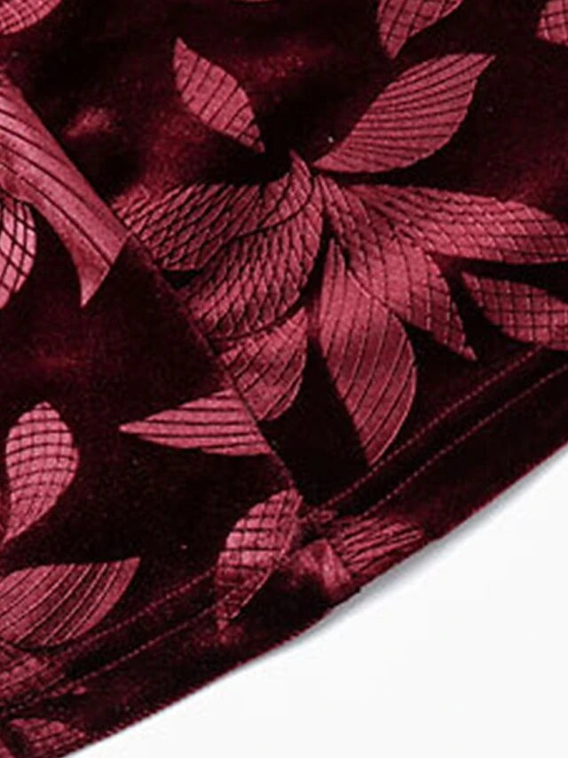 Women's Plus Size Party Dress Velvet Dress Cocktail Dress Midi Dress Black Wine Purple Long Sleeve Leaf Pocket Spring Fall Winter V Neck Fashion Winter Dress Wedding Guest Birthday Loose Fit 2023 XL 13 Women's Plus Size Party Dress Velvet Dress Cocktail Dress Midi Dress Black Wine Purple Long Sleeve Leaf Pocket Spring Fall Winter V Neck Fashion Winter Dress Wedding Guest Birthday Loose Fit 2023 XL - Image 13