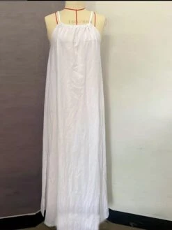 Women's Casual Dress Swing Dress White Dress Long Dress Maxi Dress Cotton Polyester Basic Casual Outdoor Daily Holiday Halter Neck Split Sleeveless Summer Spring 2023 Regular Fit Camel Black White 12 Women's Casual Dress Swing Dress White Dress Long Dress Maxi Dress Cotton Polyester Basic Casual Outdoor Daily Holiday Halter Neck Split Sleeveless Summer Spring 2023 Regular Fit Camel Black White -HAYz Clothing Shop syaxfk1693304839134