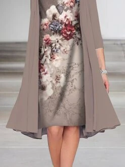 Women's Dress Set Two Piece Dress Church Dress Midi Dress Light Brown Light Grey Half Sleeve Floral Print Summer Spring Fall Crew Neck Elegant Wedding Guest Vacation 2023 S M L XL XXL 3XL 9 Women's Dress Set Two Piece Dress Church Dress Midi Dress Light Brown Light Grey Half Sleeve Floral Print Summer Spring Fall Crew Neck Elegant Wedding Guest Vacation 2023 S M L XL XXL 3XL -HAYz Clothing Shop syupuj1664181821797