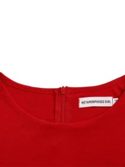 Women‘s Plus Size Curve Work Dress Bodycon Sheath Dress Solid Color Midi Dress Long Sleeve Crew Neck Fashion Outdoor White Red Fall Spring L XL XXL 3XL -HAYz Clothing Shop sywwce1676871091833