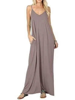 Women's Long Dress Maxi Dress Light Blue Wine Colorful Blue Sleeveless Pure Color Spring Summer S M L XL XXL