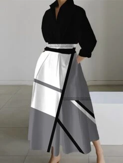 Women's Shirt Dress Casual Dress Swing Dress Maxi Long Dress Outdoor Office Daily Polyester Fashion Modern Shirt Collar Button Pocket Long Sleeve Spring Fall Winter 2023 Loose Fit ArmyGreen Yellow 10 Women's Shirt Dress Casual Dress Swing Dress Maxi Long Dress Outdoor Office Daily Polyester Fashion Modern Shirt Collar Button Pocket Long Sleeve Spring Fall Winter 2023 Loose Fit ArmyGreen Yellow -HAYz Clothing Shop terhcv1691572530874