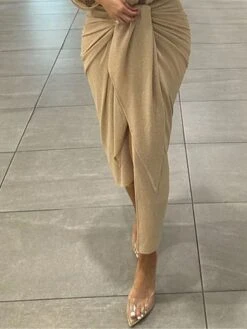 Women's Two Piece Dress Set Party Dress Skirt Set Party Wedding Guest Fashion Party Ruched Long Dress Maxi Dress Shirt Collar Long Sleeve Plain Regular Fit Khaki Fall Winter S M L XL 5 Women's Two Piece Dress Set Party Dress Skirt Set Party Wedding Guest Fashion Party Ruched Long Dress Maxi Dress Shirt Collar Long Sleeve Plain Regular Fit Khaki Fall Winter S M L XL -HAYz Clothing Shop tfwbtw1694596109175