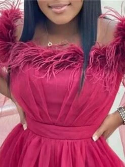 Women‘s Plus Size Curve Party Dress Pure Color Off Shoulder Long Sleeve Spring Fall Elegant Prom Dress Maxi Long Dress Party Dress -HAYz Clothing Shop tgqqht1664270480841