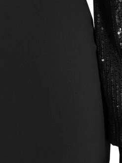 Women‘s Plus Size Curve Party Dress Solid Color Stand Collar Long Sleeve Winter Fall Elegant Formal Maxi Long Dress Party Evening Party Dress -HAYz Clothing Shop tlmaxb1671416173078