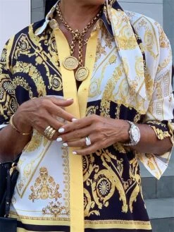 Women's Shirt Dress Casual Dress Maxi Long Dress Outdoor Daily Vacation Polyester Vintage Retro Shirt Collar Button Print Long Sleeve Fall Winter 2023 Loose Fit Yellow Color Block Tribal Ethnic S M L 12 Women's Shirt Dress Casual Dress Maxi Long Dress Outdoor Daily Vacation Polyester Vintage Retro Shirt Collar Button Print Long Sleeve Fall Winter 2023 Loose Fit Yellow Color Block Tribal Ethnic S M L -HAYz Clothing Shop tpiobg1696746951477