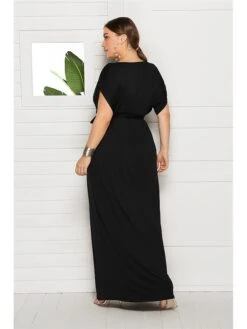 Women's Plus Size Party Dress Solid Color V Neck Short Sleeve Summer Spring Elegant Casual Prom Dress Maxi Long Dress Party Daily Dress 30 Women's Plus Size Party Dress Solid Color V Neck Short Sleeve Summer Spring Elegant Casual Prom Dress Maxi Long Dress Party Daily Dress -HAYz Clothing Shop twtalq1597046656008