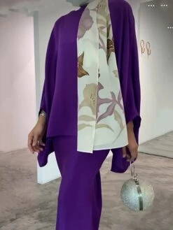 Women's Two Piece Dress Set Casual Dress Skirt Set Daily Going Out Elegant Modern Ruffle Long Dress Maxi Dress Stand Collar Long Sleeve Plain Regular Fit Silver Black White Fall Winter S M L XL XXL -HAYz Clothing Shop tymnlm1693386805336