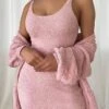 Women's Two Piece Dress Set Casual Dress Sheath Dress Outdoor Daily Fashion Modern Pocket Mini Dress Crew Neck Long Sleeve Plain Loose Fit Pink Fall Winter S M L XL XXL