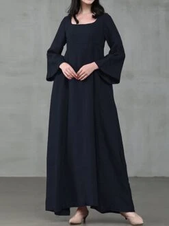 Women's Casual Dress Cotton Linen Dress Cotton Dress Maxi Long Dress Cotton Daily Stylish Outdoor Daily Vacation Square Neck Ruched Long Sleeve Spring Fall Winter 2023 Regular Fit Black Yellow Pink 6 Women's Casual Dress Cotton Linen Dress Cotton Dress Maxi Long Dress Cotton Daily Stylish Outdoor Daily Vacation Square Neck Ruched Long Sleeve Spring Fall Winter 2023 Regular Fit Black Yellow Pink -HAYz Clothing Shop ugzyzr1695014678779