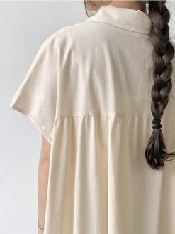 Women's Shirt Dress Casual Dress Maxi Long Dress Outdoor Daily Cotton Linen Basic Classic Shirt Collar Button Short Sleeve Summer Spring 2023 Loose Fit Navy Blue Brown Green Pure Color S M L XL XXL 33 Women's Shirt Dress Casual Dress Maxi Long Dress Outdoor Daily Cotton Linen Basic Classic Shirt Collar Button Short Sleeve Summer Spring 2023 Loose Fit Navy Blue Brown Green Pure Color S M L XL XXL -HAYz Clothing Shop uoifjw1688542123063