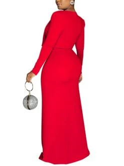 Women's Party Dress Dress Set Two Piece Dress Long Dress Maxi Dress Black White Yellow Long Sleeve Pure Color Sequins Summer Spring V Neck Party Party Winter Dress Fall Dress Slim 2023 S M L XL 2XL -HAYz Clothing Shop urjzxs1659594441150