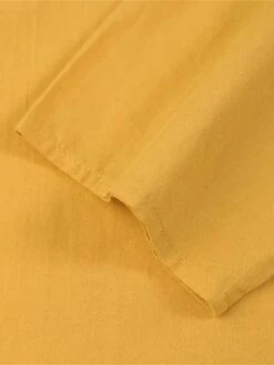 Women's Casual Dress Cotton Linen Dress Shift Dress Midi Dress Linen / Cotton Blend Fashion Classic Outdoor Daily Vacation Crew Neck Pocket Long Sleeve Fall Winter Autumn 2023 Loose Fit Black Yellow -HAYz Clothing Shop vdmmvh1693475177538