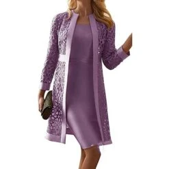 Women‘s Lace Dress Dress Set Midi Dress Purple Pink Yellow Light Blue Gray Long Sleeve Pure Color Lace Hollow Out Spring Fall Crew Neck Elegant Party Spring Dress 2023 S M L XL XXL 3XL 4XL 5XL 14 Women‘s Lace Dress Dress Set Midi Dress Purple Pink Yellow Light Blue Gray Long Sleeve Pure Color Lace Hollow Out Spring Fall Crew Neck Elegant Party Spring Dress 2023 S M L XL XXL 3XL 4XL 5XL -HAYz Clothing Shop vgbyik1634026729275