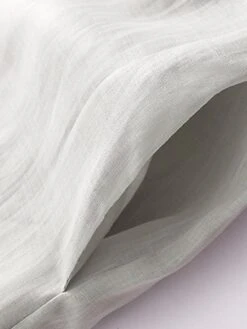 Women's Casual Dress Cotton Linen Dress Midi Dress Linen Basic Classic Outdoor Daily Vacation V Neck Pocket Half Sleeve Fall Autumn 2023 Loose Fit White Navy Blue Purple Plain M L XL 2XL -HAYz Clothing Shop viiufm1693202609085