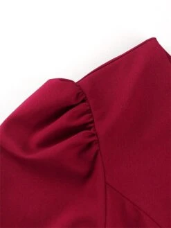 Women's Plus Size Curve Party Dress Bodycon Sheath Dress Plain Midi Dress Long Sleeve Ruffle One Shoulder Fashion Party Wine Fall Winter XL XXL 3XL 4XL -HAYz Clothing Shop vjaehx1694425978968