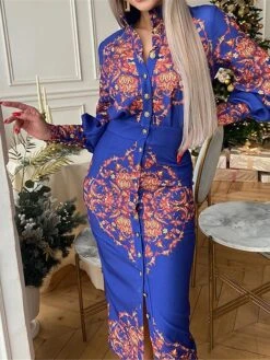 Women's Shirt Dress Casual Dress Bodycon Midi Dress Outdoor Office Daily Polyester Fashion Romantic Stand Collar Button Print Long Sleeve Summer Spring Fall 2023 Slim Blue Khaki Floral S M L XL 2XL 24 Women's Shirt Dress Casual Dress Bodycon Midi Dress Outdoor Office Daily Polyester Fashion Romantic Stand Collar Button Print Long Sleeve Summer Spring Fall 2023 Slim Blue Khaki Floral S M L XL 2XL -HAYz Clothing Shop vlvwni1689227624608