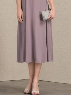 Women's Two Piece Dress Set Party Dress Lace Dress Party Outdoor Fashion Streetwear Lace Patchwork Midi Dress Crew Neck 3/4 Length Sleeve Plain Regular Fit Purple Fall Winter S M L XL XXL -HAYz Clothing Shop vnatch1696579871484