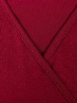 Women's Plus Size Curve Casual Dress Sheath Dress Black Dress Plain Midi Dress Long Sleeve Lace Up Ruched V Neck Fashion Outdoor Black Red Fall Winter XL XXL 3XL 4XL 5XL -HAYz Clothing Shop vqqqxt1695095470240