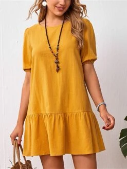 Women's Casual Dress Cotton Linen Dress A Line Dress Mini Dress Cotton Blend Basic Casual Outdoor Daily Crew Neck Ruched Short Sleeve Summer Spring 2023 Loose Fit Black Yellow Sky Blue Plain S M L XL 17 Women's Casual Dress Cotton Linen Dress A Line Dress Mini Dress Cotton Blend Basic Casual Outdoor Daily Crew Neck Ruched Short Sleeve Summer Spring 2023 Loose Fit Black Yellow Sky Blue Plain S M L XL -HAYz Clothing Shop vruybi1675927949069