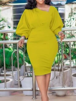 Women‘s Plus Size Curve Holiday Dress Solid Color V Neck Ruched Long Sleeve Fall Winter Work Knee Length Dress Work Weekend Dress 10 Women‘s Plus Size Curve Holiday Dress Solid Color V Neck Ruched Long Sleeve Fall Winter Work Knee Length Dress Work Weekend Dress -HAYz Clothing Shop vvpxsx1647508310777
