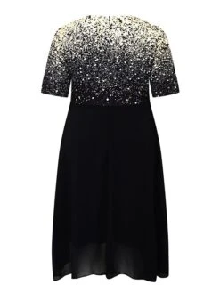 Women‘s Plus Size Curve Casual Dress Swing Dress Gradient V Neck Layered 3/4 Length Sleeve Spring Fall Dress Stylish Casual Midi Dress Date 12 Women‘s Plus Size Curve Casual Dress Swing Dress Gradient V Neck Layered 3/4 Length Sleeve Spring Fall Dress Stylish Casual Midi Dress Date -HAYz Clothing Shop vyfadn1669284946265