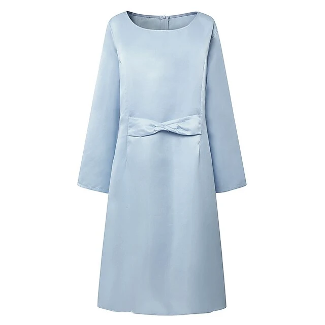 Women‘s Lace Dress Dress Set Midi Dress Purple Pink Yellow Light Blue Gray Long Sleeve Pure Color Lace Hollow Out Spring Fall Crew Neck Elegant Party Spring Dress 2023 S M L XL XXL 3XL 4XL 5XL 2 Women‘s Lace Dress Dress Set Midi Dress Purple Pink Yellow Light Blue Gray Long Sleeve Pure Color Lace Hollow Out Spring Fall Crew Neck Elegant Party Spring Dress 2023 S M L XL XXL 3XL 4XL 5XL - Image 2