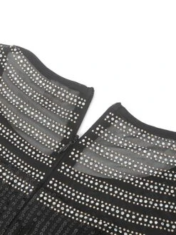 Women‘s Plus Size Curve Party Dress Solid Color Crew Neck Long Sleeve Winter Fall Elegant Formal Maxi Long Dress Party Evening Party Dress -HAYz Clothing Shop vytpqj1669800781483