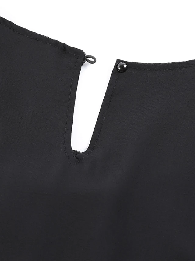 Women‘s Plus Size Curve Holiday Dress Solid Color Crew Neck Print Sleeveless Spring Summer Casual Short Mini Dress Casual Daily Dress 5 Women‘s Plus Size Curve Holiday Dress Solid Color Crew Neck Print Sleeveless Spring Summer Casual Short Mini Dress Casual Daily Dress - Image 5