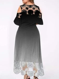 Women‘s Plus Size Curve Casual Dress A Line Dress Gradient Long Dress Maxi Dress Short Sleeve Patchwork Hollow Out Crew Neck Fashion Outdoor Black Light Green Summer Spring XL XXL 3XL 4XL 5XL 13 Women‘s Plus Size Curve Casual Dress A Line Dress Gradient Long Dress Maxi Dress Short Sleeve Patchwork Hollow Out Crew Neck Fashion Outdoor Black Light Green Summer Spring XL XXL 3XL 4XL 5XL -HAYz Clothing Shop wbwuhw1678346850604