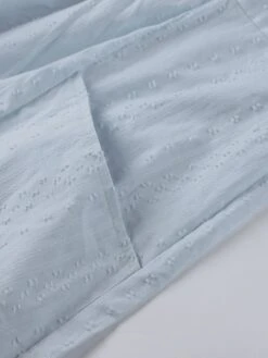 Women's Cotton Linen Dress Casual Dress Midi Dress Cotton Basic Classic Outdoor Daily Vacation V Neck Ruched Pocket 3/4 Length Sleeve Summer Spring Fall 2023 Regular Fit White Blue Green Plain S M L -HAYz Clothing Shop wgnbep1679136802656