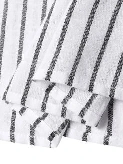 Women's Shirt Dress Casual Dress Cotton Linen Dress Midi Dress Linen / Cotton Blend Modern Casual Outdoor Daily Vacation Shirt Collar Button Print Long Sleeve Summer Spring Fall 2023 Loose Fit Black -HAYz Clothing Shop widnxz1690882248794