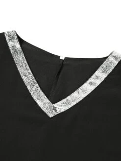 Women's Plus Size Curve A Line Dress Print V Neck Ruched Short Sleeve Spring Summer Basic Casual Short Mini Dress Daily Weekend Dress / Mesh -HAYz Clothing Shop wisggz1693287556306