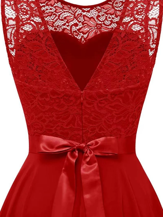 Women‘s Plus Size Curve Black Dress Easter Dress Lace Sleeveless Party Dress Solid Color Crew Neck Spring Fall Prom Dress Maxi Dress Party Club Dress Dress 8 Women‘s Plus Size Curve Black Dress Easter Dress Lace Sleeveless Party Dress Solid Color Crew Neck Spring Fall Prom Dress Maxi Dress Party Club Dress Dress - Image 8